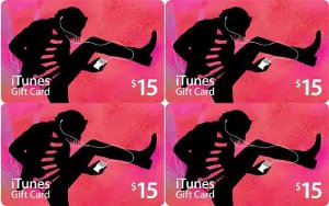 US $60 iTunes Gift Card