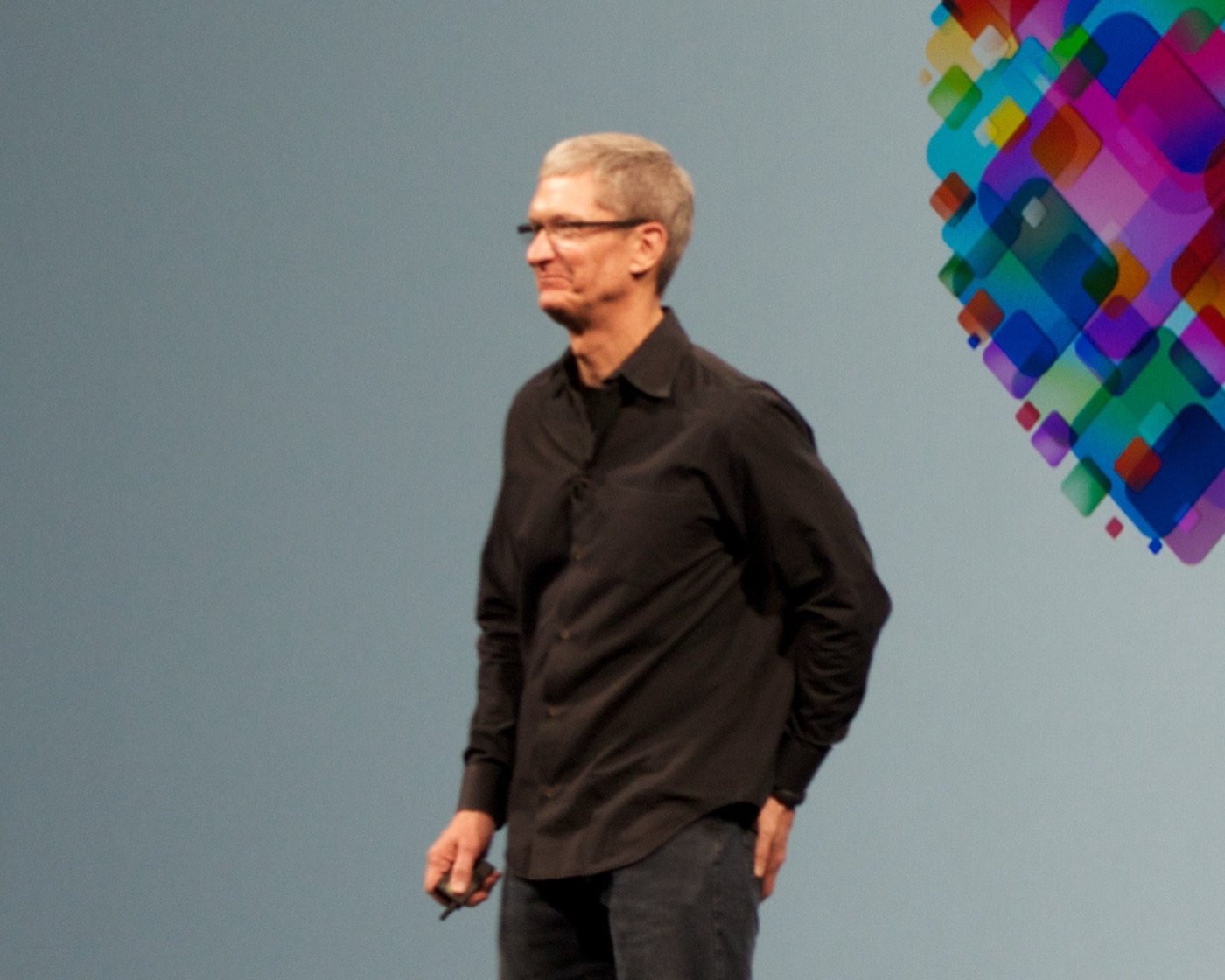 Tim Cook delivering the WWDC 2012 keynote, his first full WWDC as Apple CEO